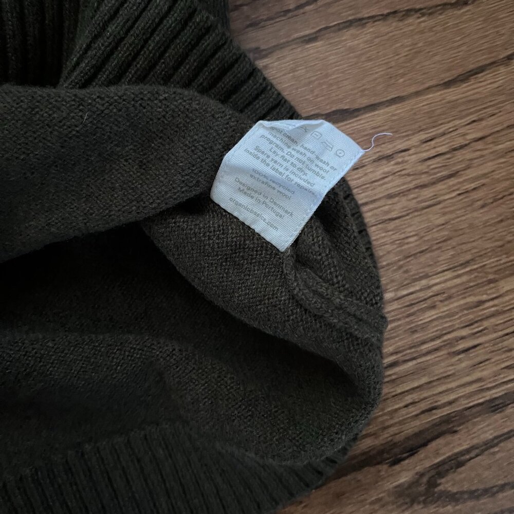 ORGANIC BASICS Recycled Wool Boxy Knit Women - olive / S - Picture 4 of 4